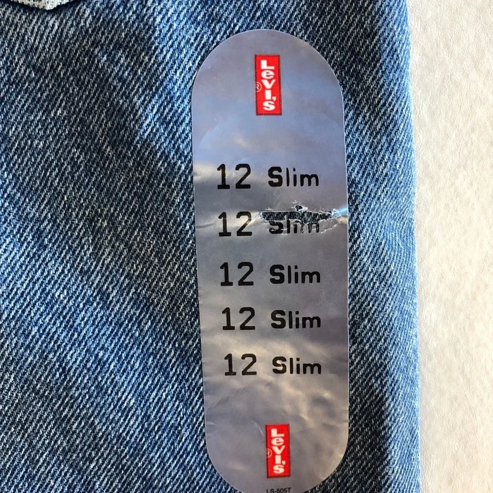 90s Levi’s “White Tab” 550 Slim Relaxed 12 Slim (W22 L27) Vintage NWT